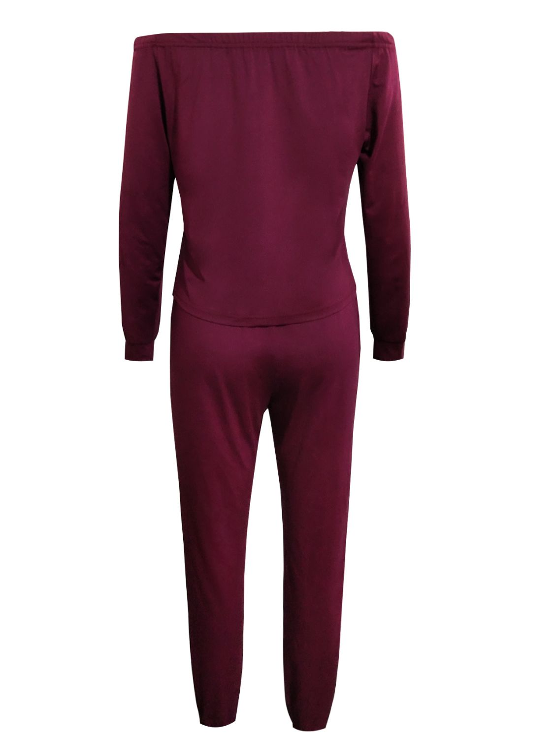 Chic Off-Shoulder Top and Pants Set